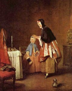 Chardin. toilette matinale. Catherine Koenig